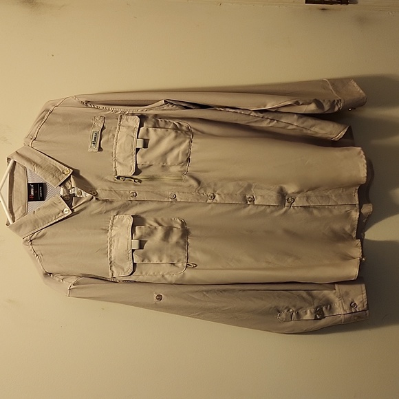 Pudolla Long Sleeve Outdoor Fishing Shirt Hiking small - Picture 1 of 10